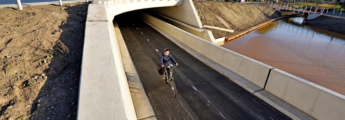 Turborotonde en fietstunnel gemeente Breda